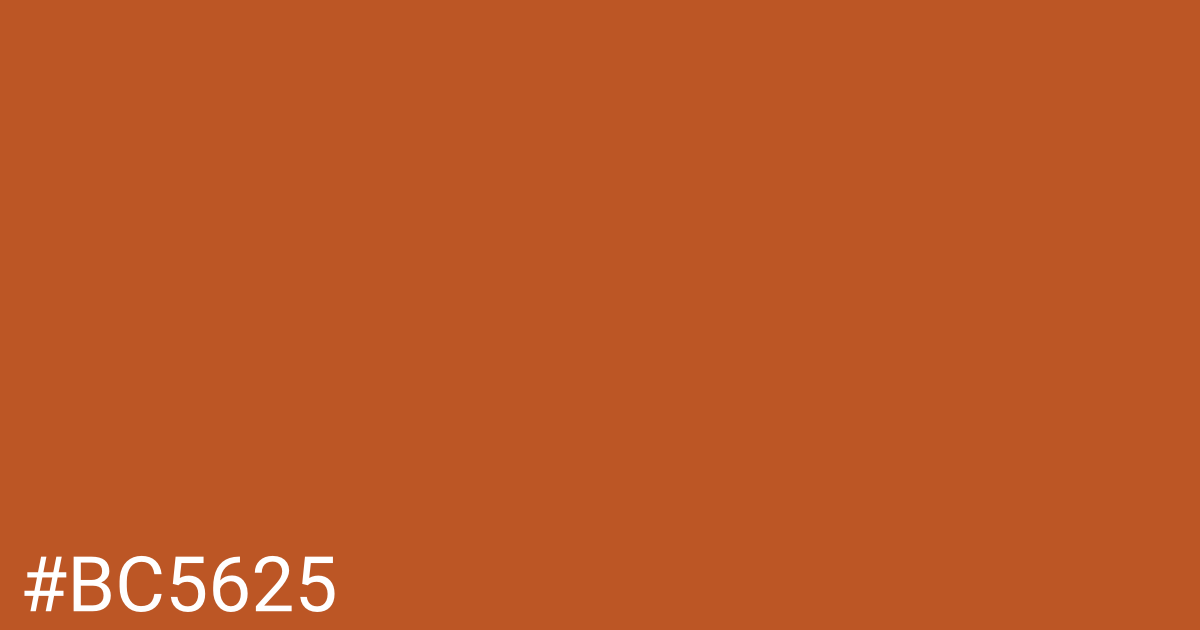 Hex color #bc5625 graphic