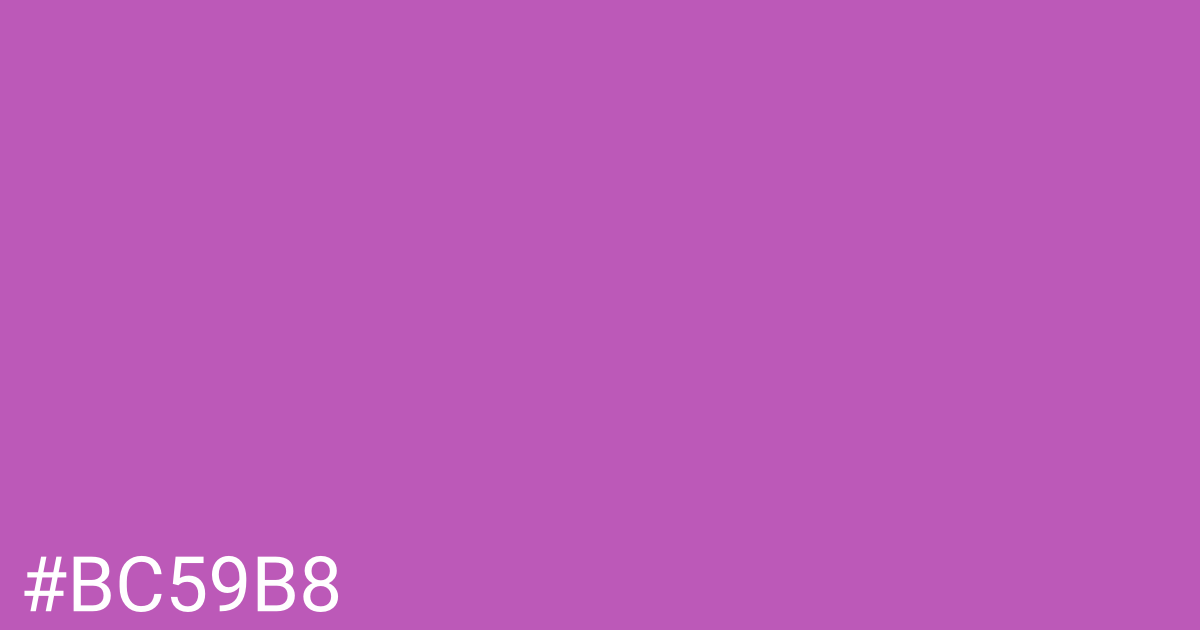 Hex color #bc59b8 graphic