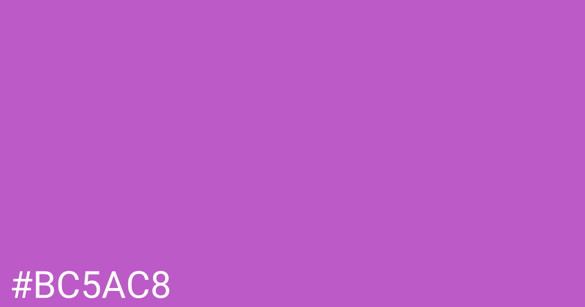 Hex color #bc5ac8 graphic