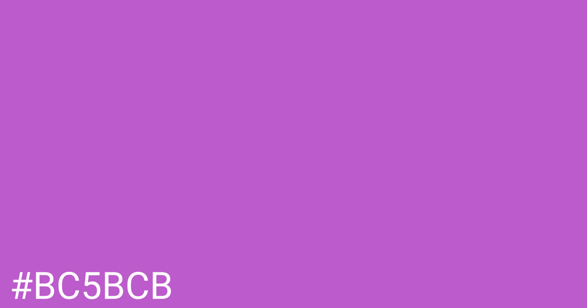 Hex color #bc5bcb graphic