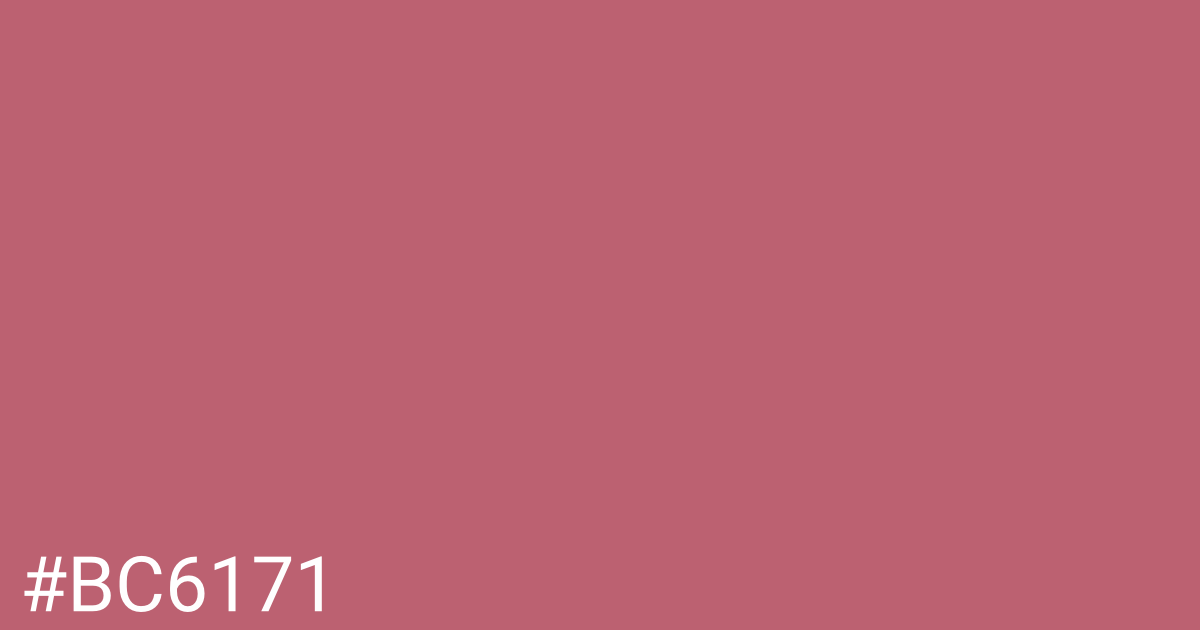 Hex color #bc6171 graphic