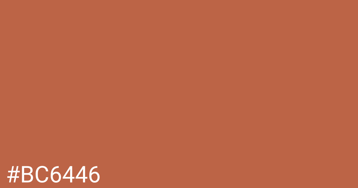 Hex color #bc6446 graphic