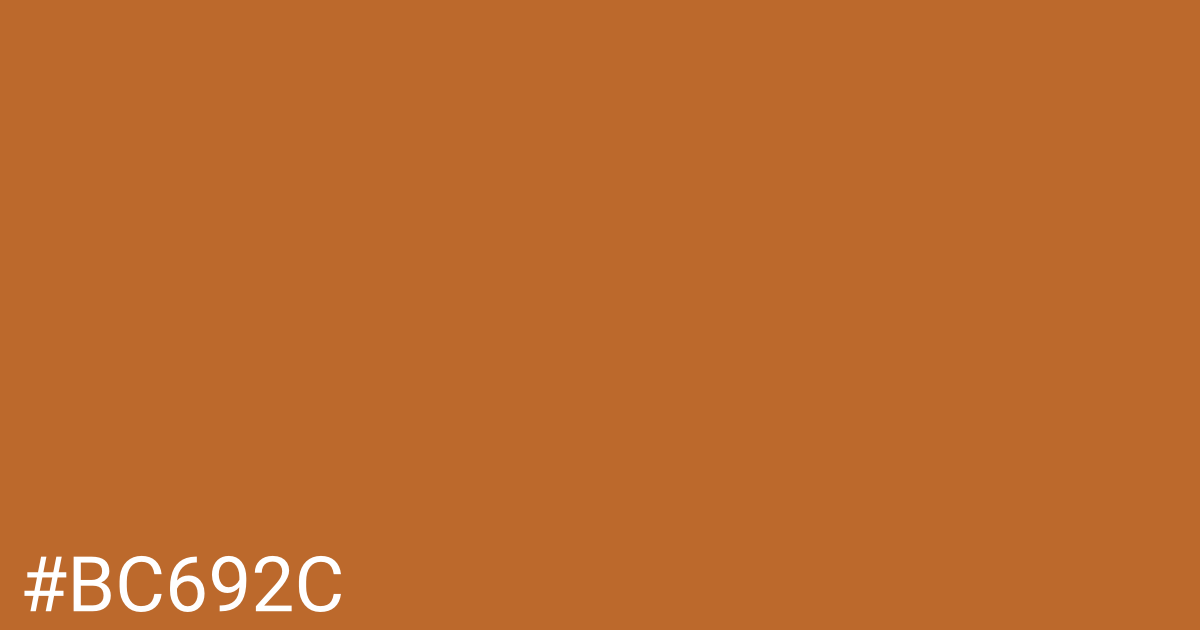 Hex color #bc692c graphic