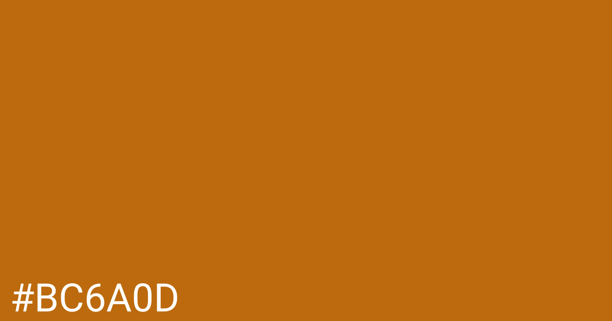 Hex color #bc6a0d graphic