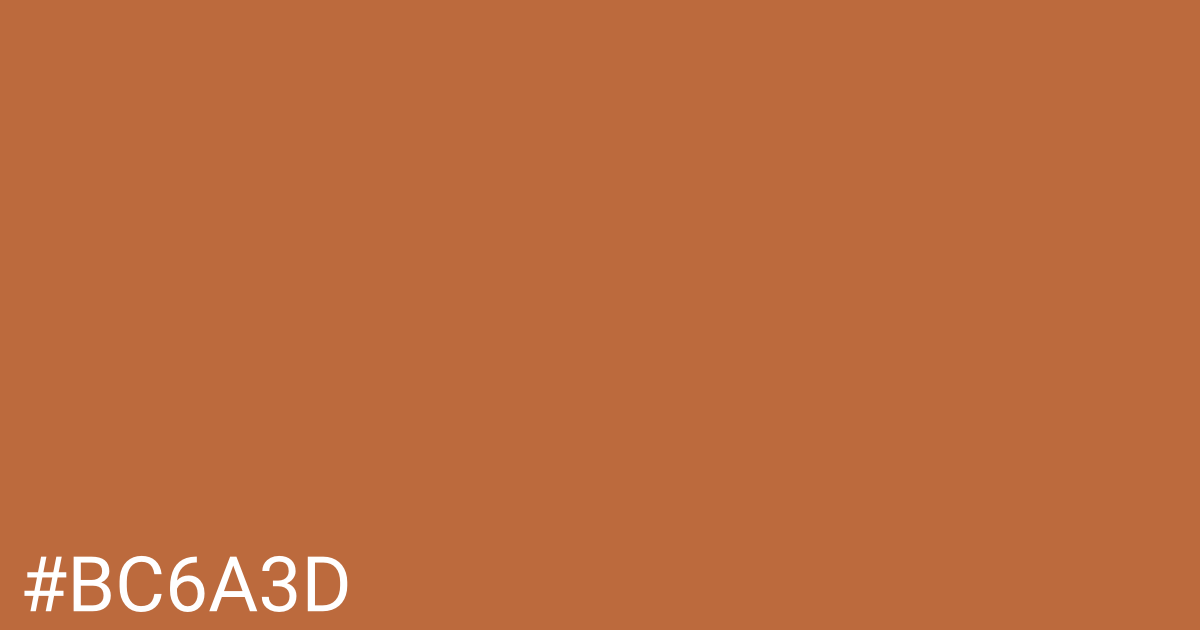 Hex color #bc6a3d graphic