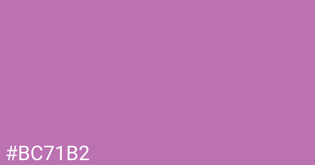 Hex color #bc71b2 graphic