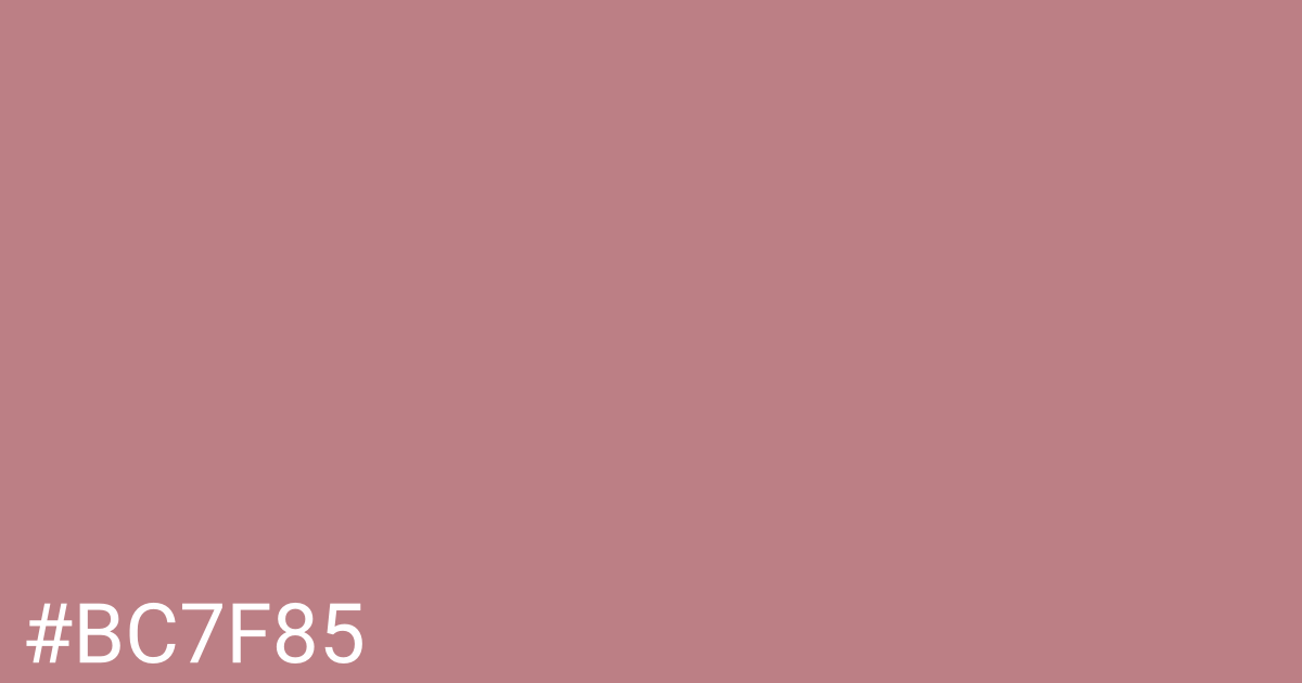 Hex color #bc7f85 graphic