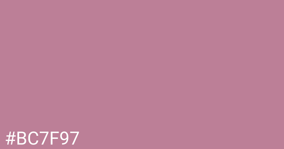 Hex color #bc7f97 graphic