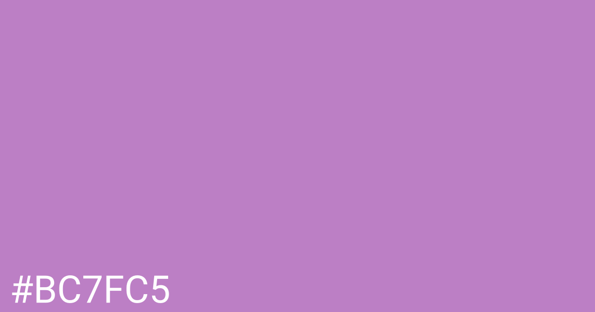 Hex color #bc7fc5 graphic