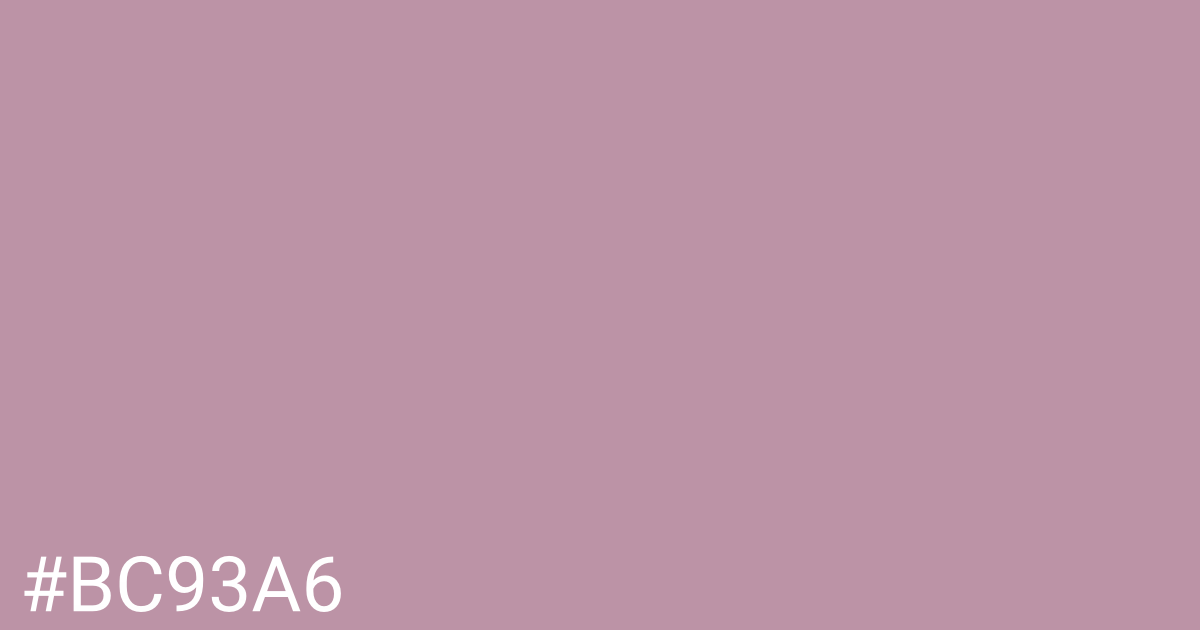 Hex color #bc93a6 graphic