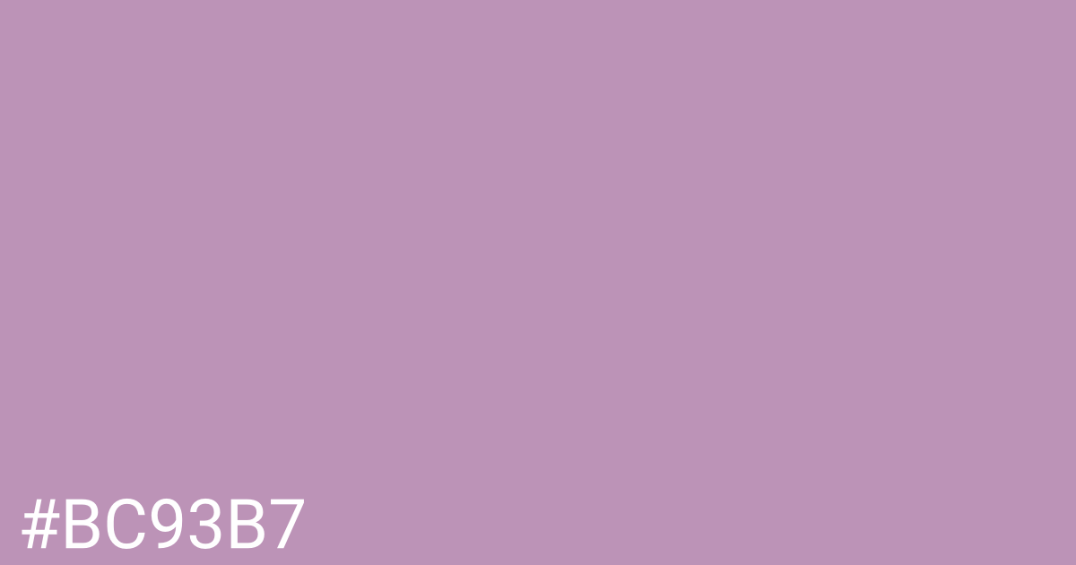 Hex color #bc93b7 graphic