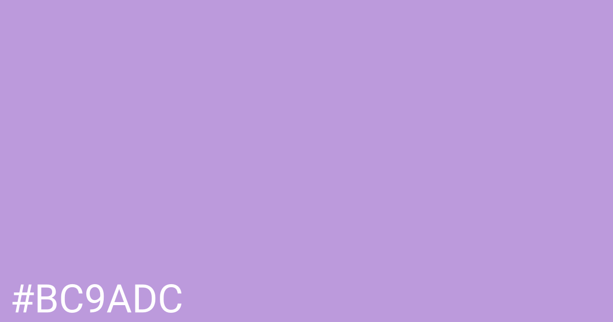 Hex color #bc9adc graphic