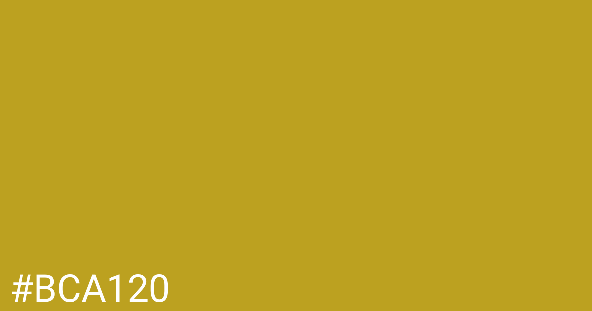 Hex color #bca120 graphic