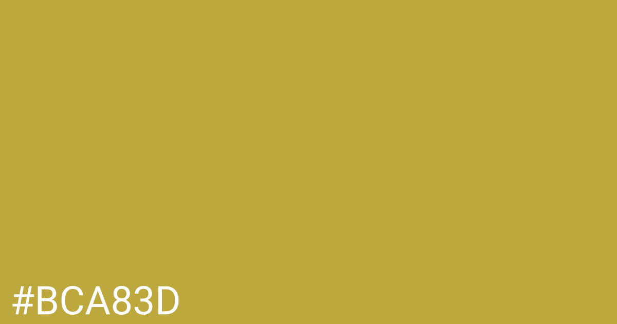 Hex color #bca83d graphic