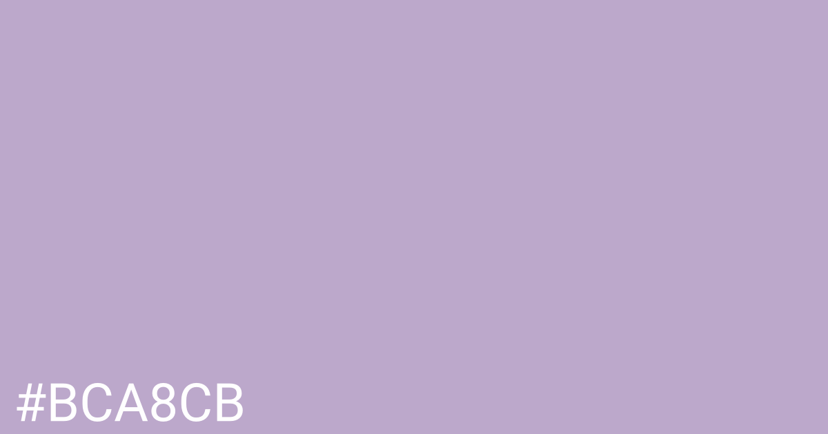 Hex color #bca8cb graphic