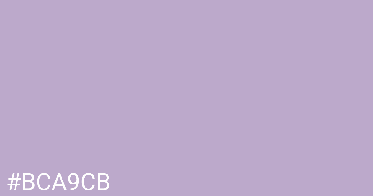 Hex color #bca9cb graphic