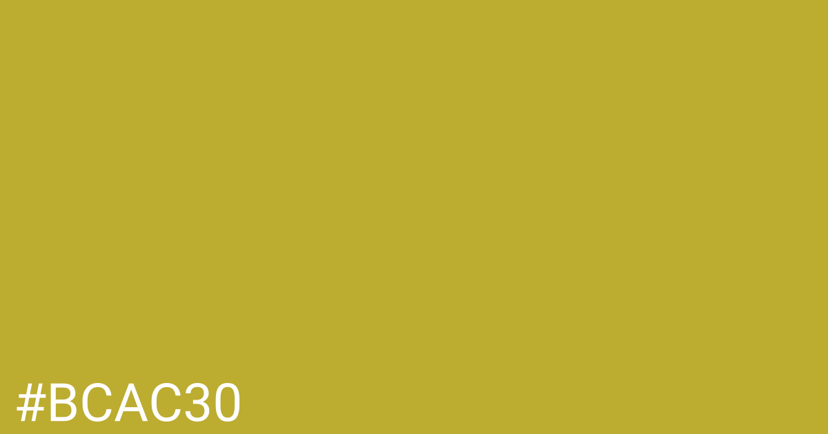 Hex color #bcac30 graphic