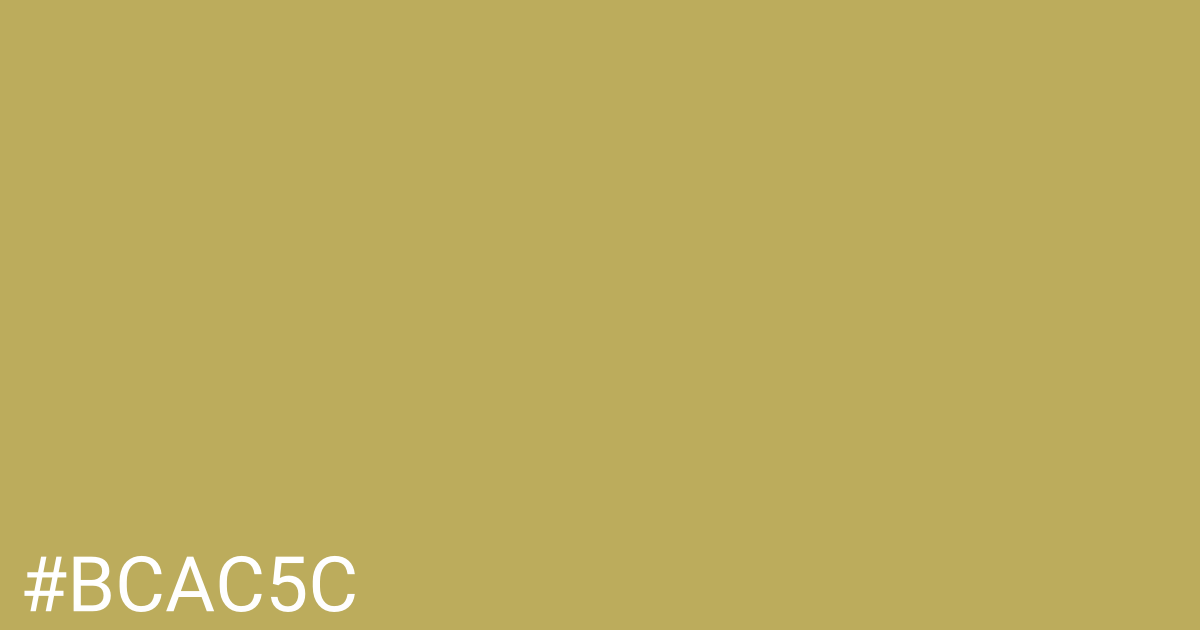 Hex color #bcac5c graphic