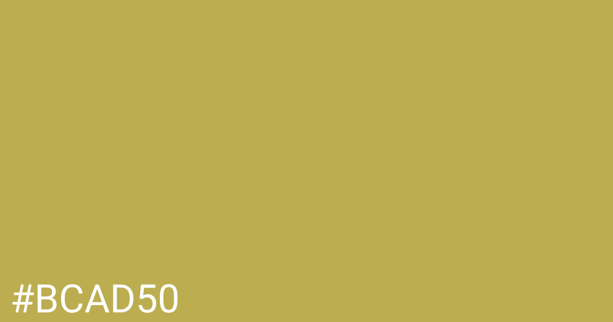 Hex color #bcad50 graphic