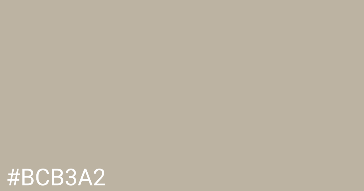 Hex color #bcb3a2 graphic