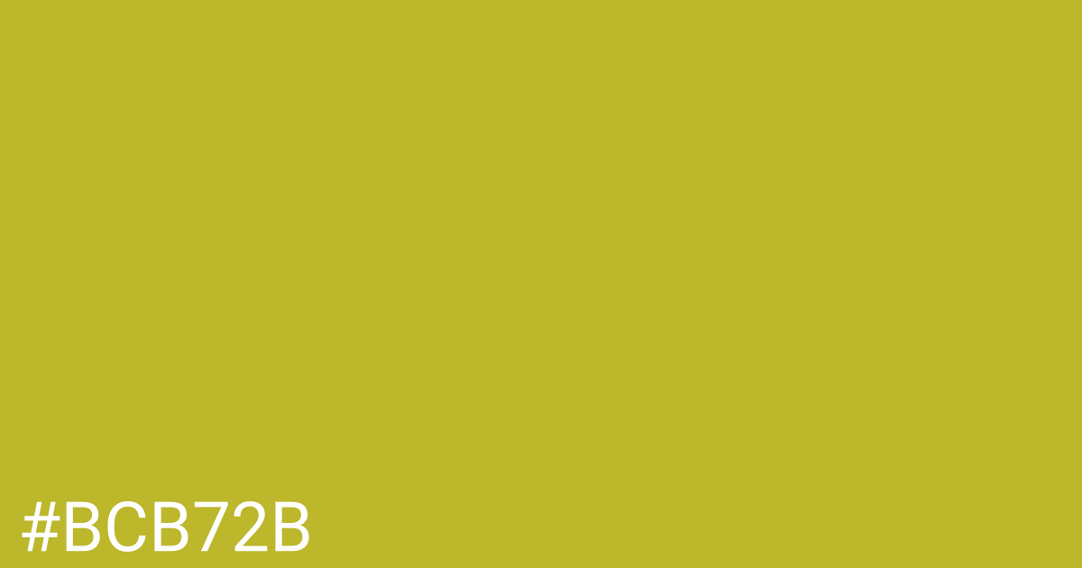 Hex color #bcb72b graphic