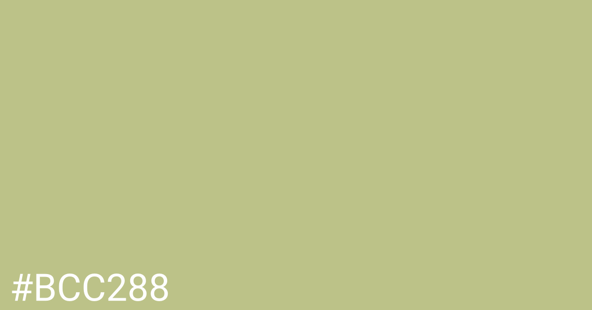 Hex color #bcc288 graphic