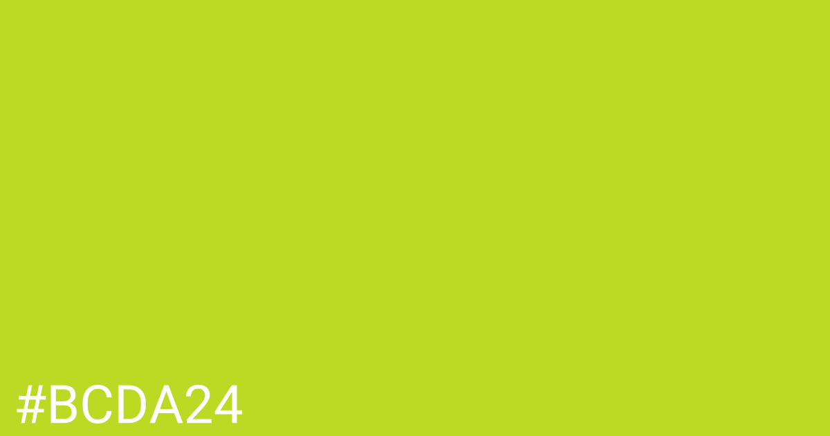 Hex color #bcda24 graphic