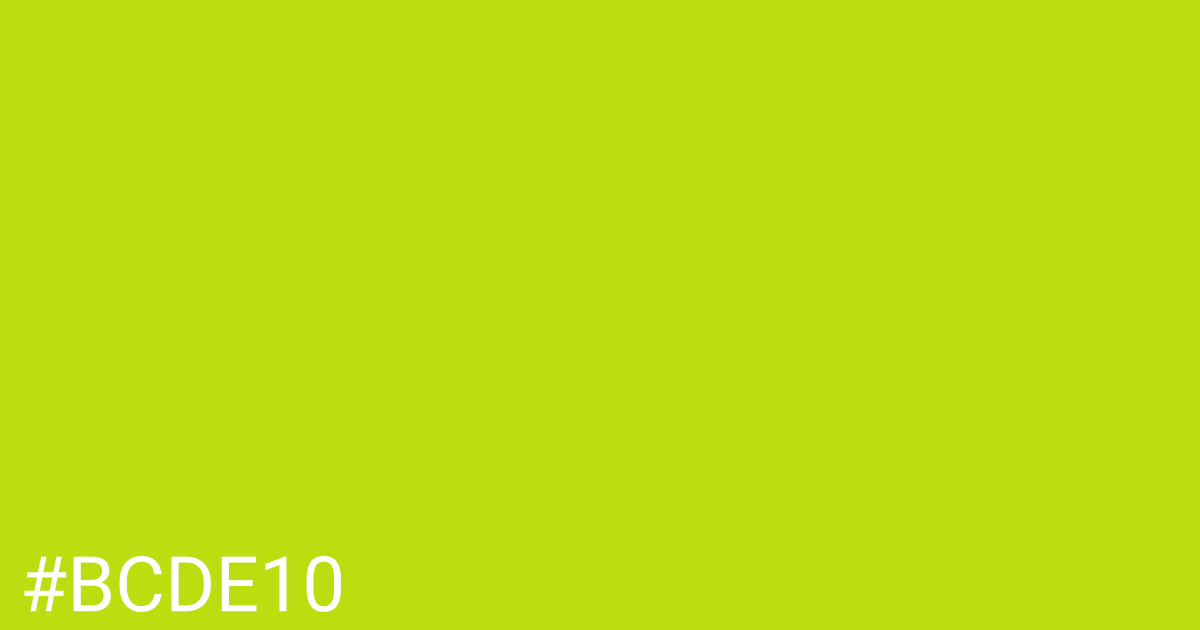 Hex color #bcde10 graphic