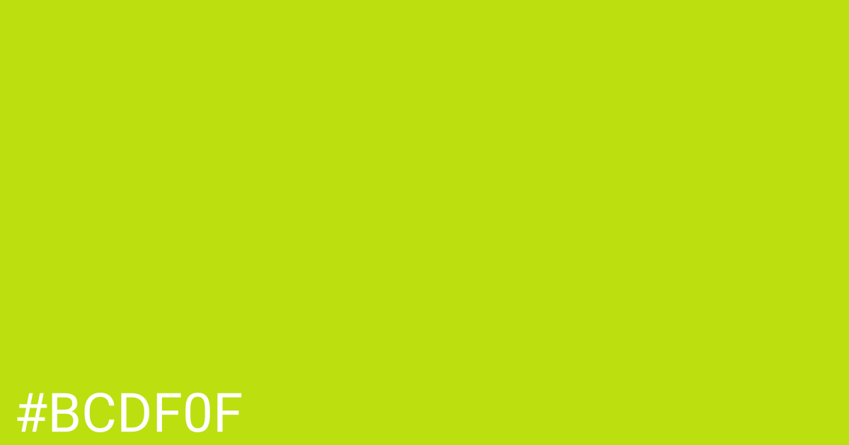 Hex color #bcdf0f graphic