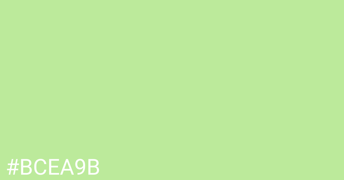 Hex color #bcea9b graphic