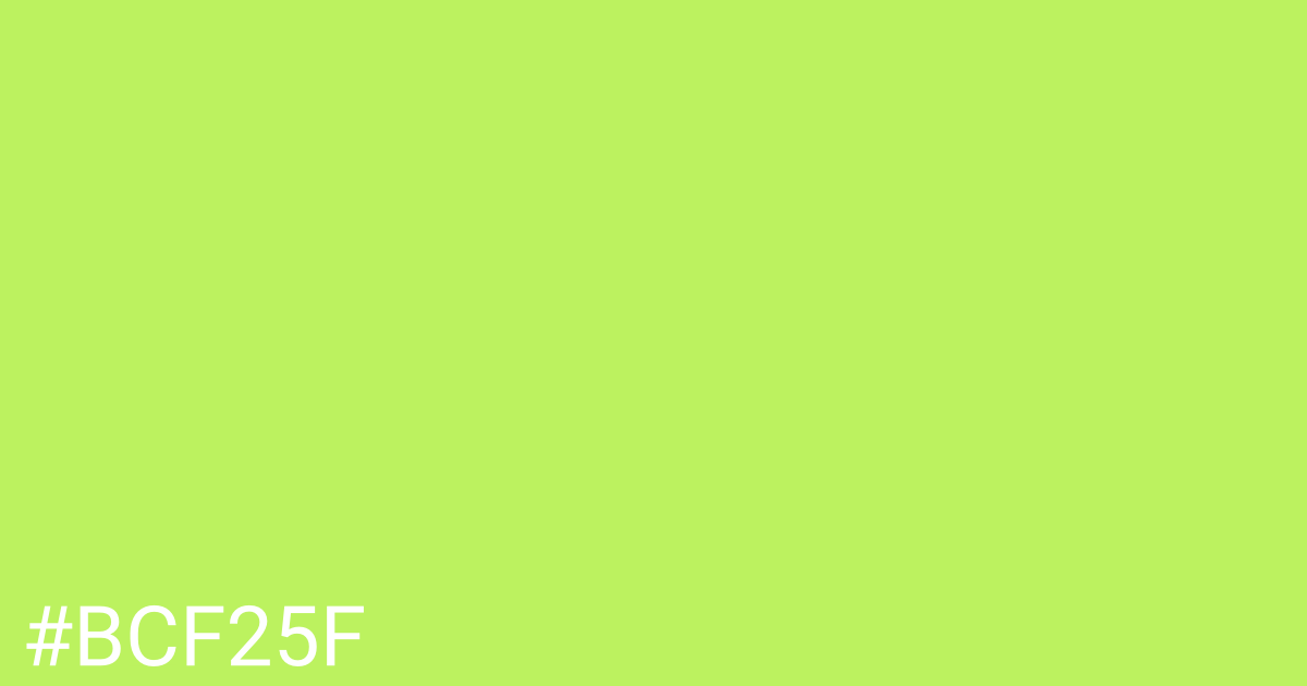 Hex color #bcf25f graphic