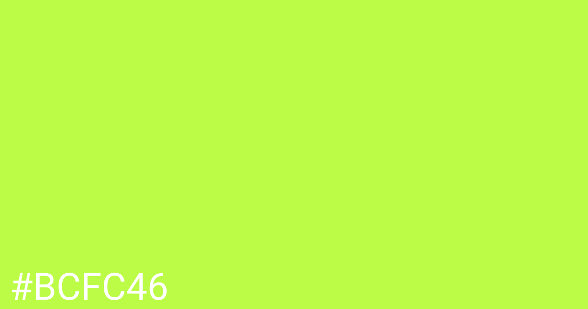 Hex color #bcfc46 graphic