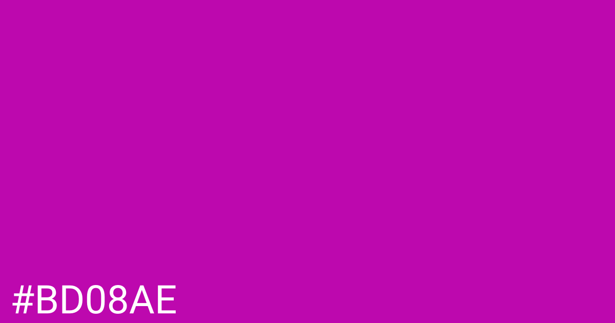 Hex color #bd08ae graphic