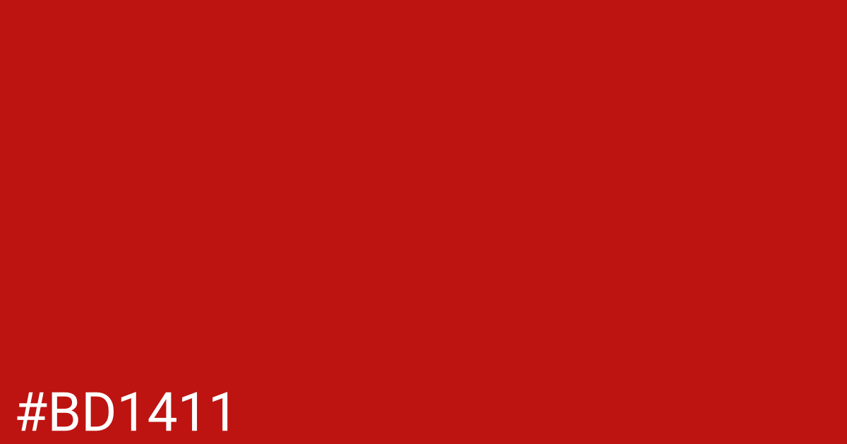 Hex color #bd1411 graphic