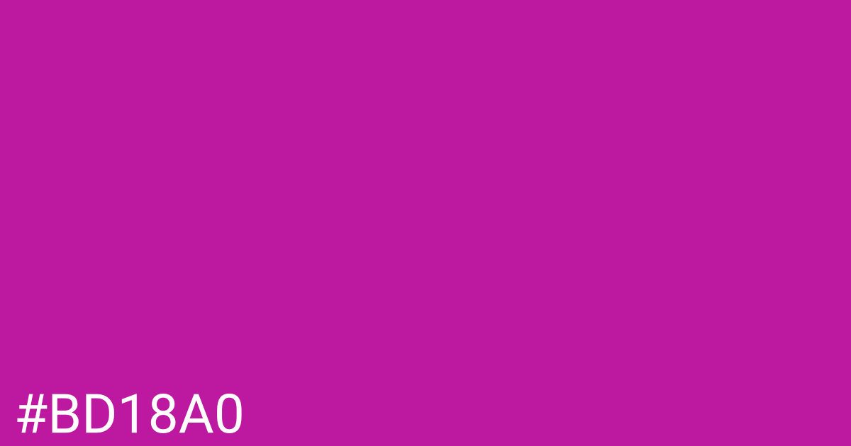 Hex color #bd18a0 graphic