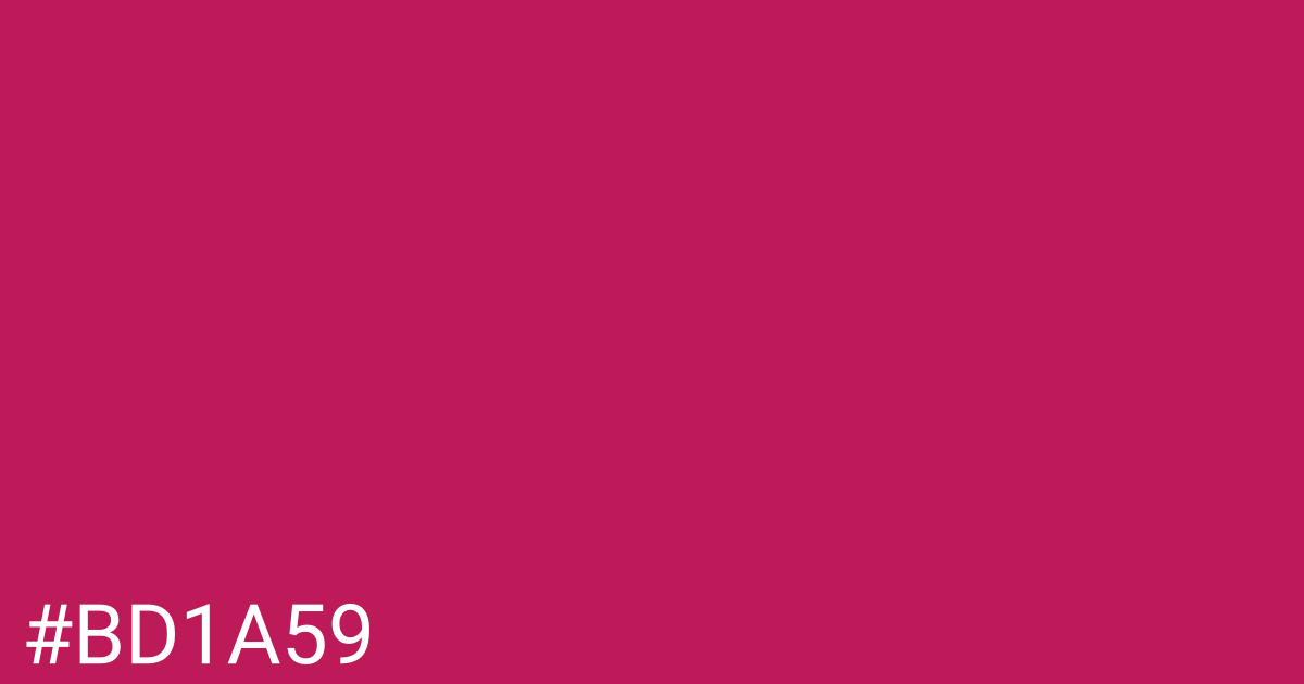 Hex color #bd1a59 graphic