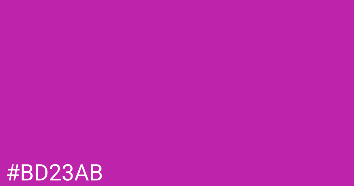 Hex color #bd23ab graphic