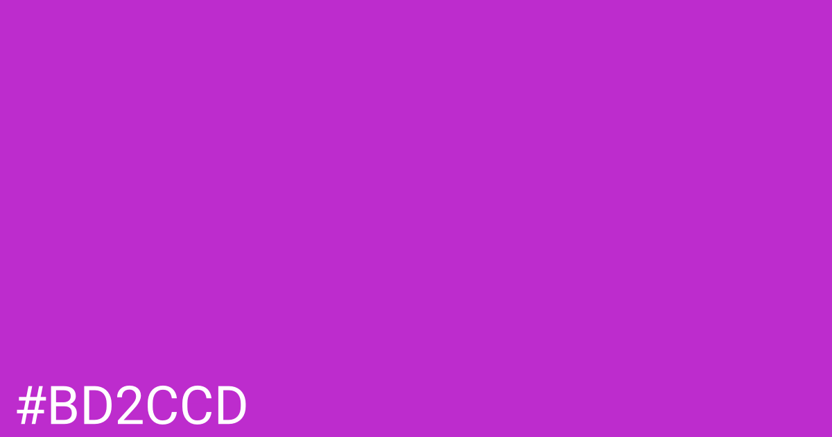 Hex color #bd2ccd graphic