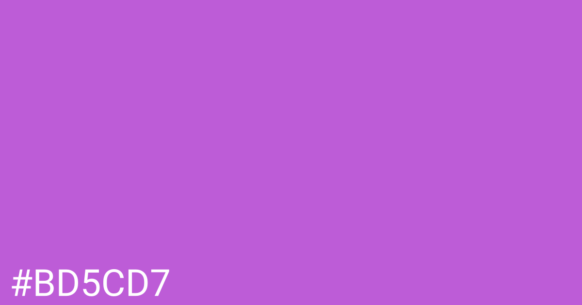 Hex color #bd5cd7 graphic