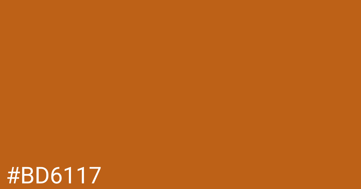 Hex color #bd6117 graphic