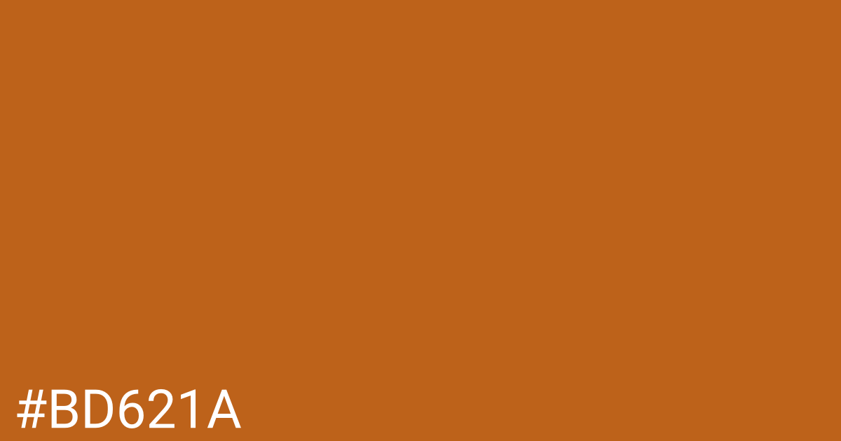 Hex color #bd621a graphic