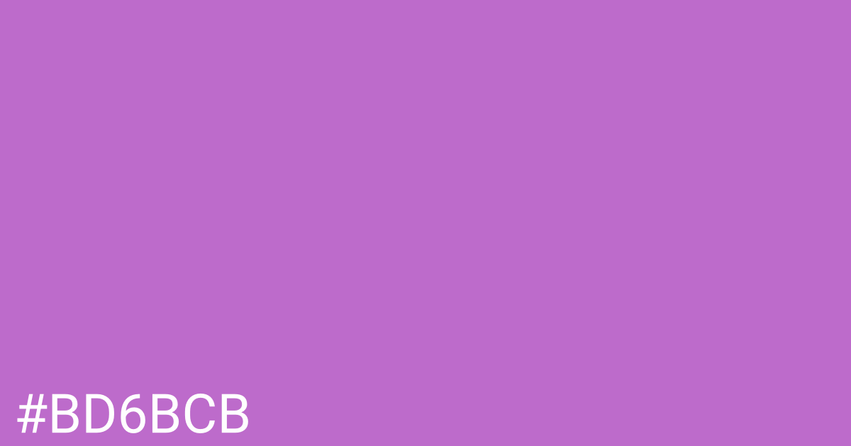 Hex color #bd6bcb graphic