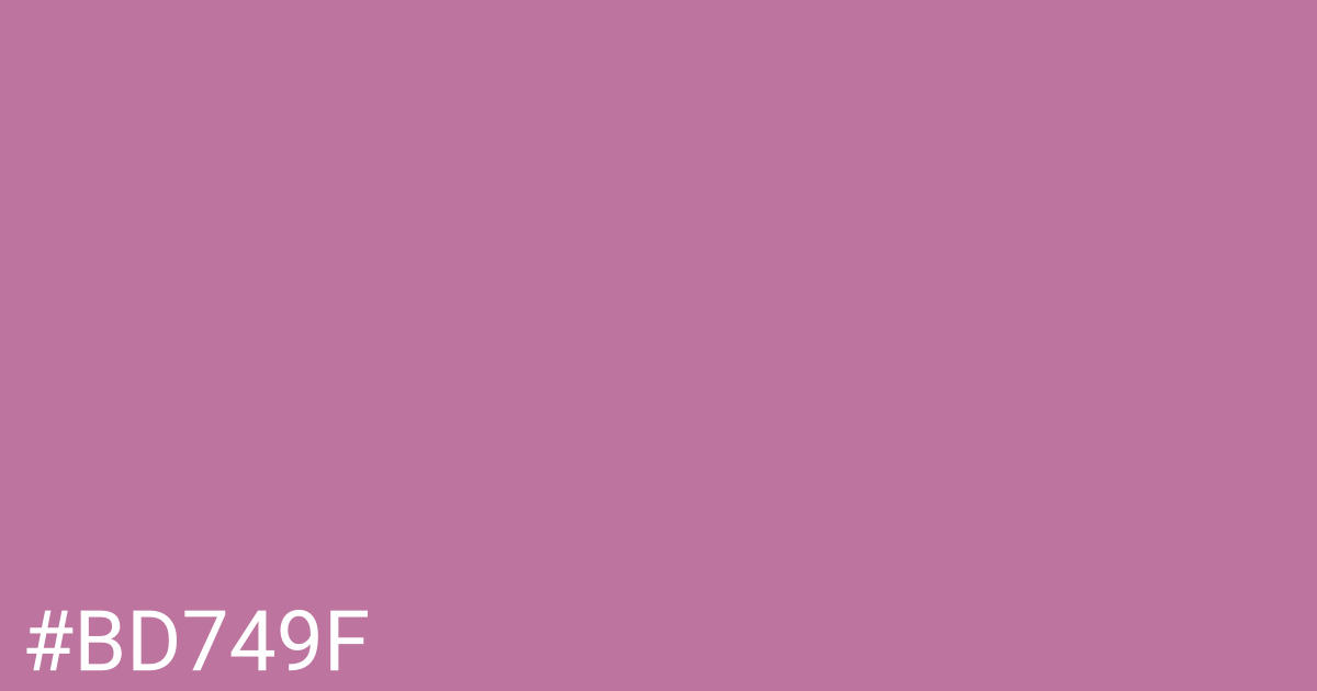 Hex color #bd749f graphic
