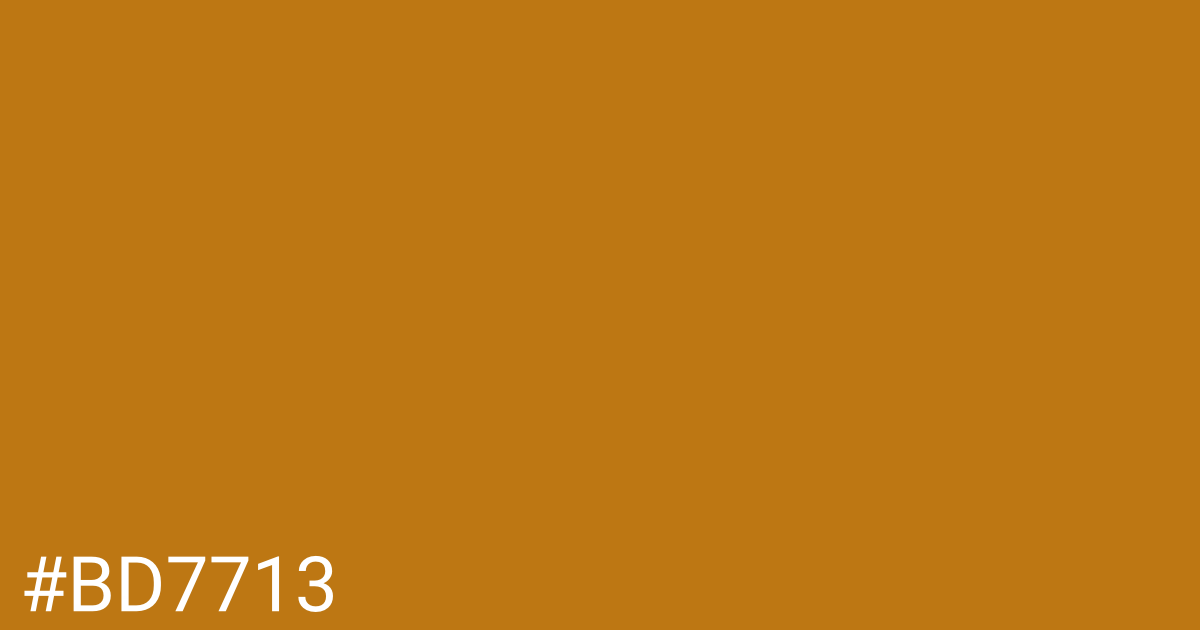 Hex color #bd7713 graphic