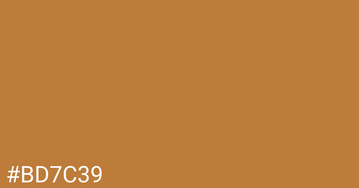 Hex color #bd7c39 graphic