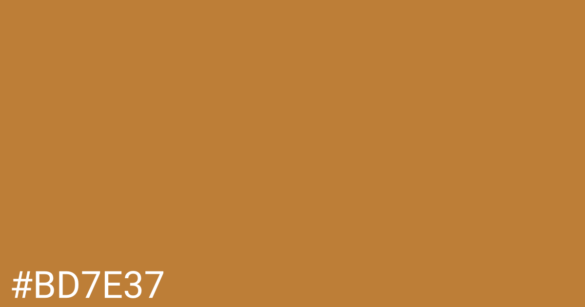 Hex color #bd7e37 graphic