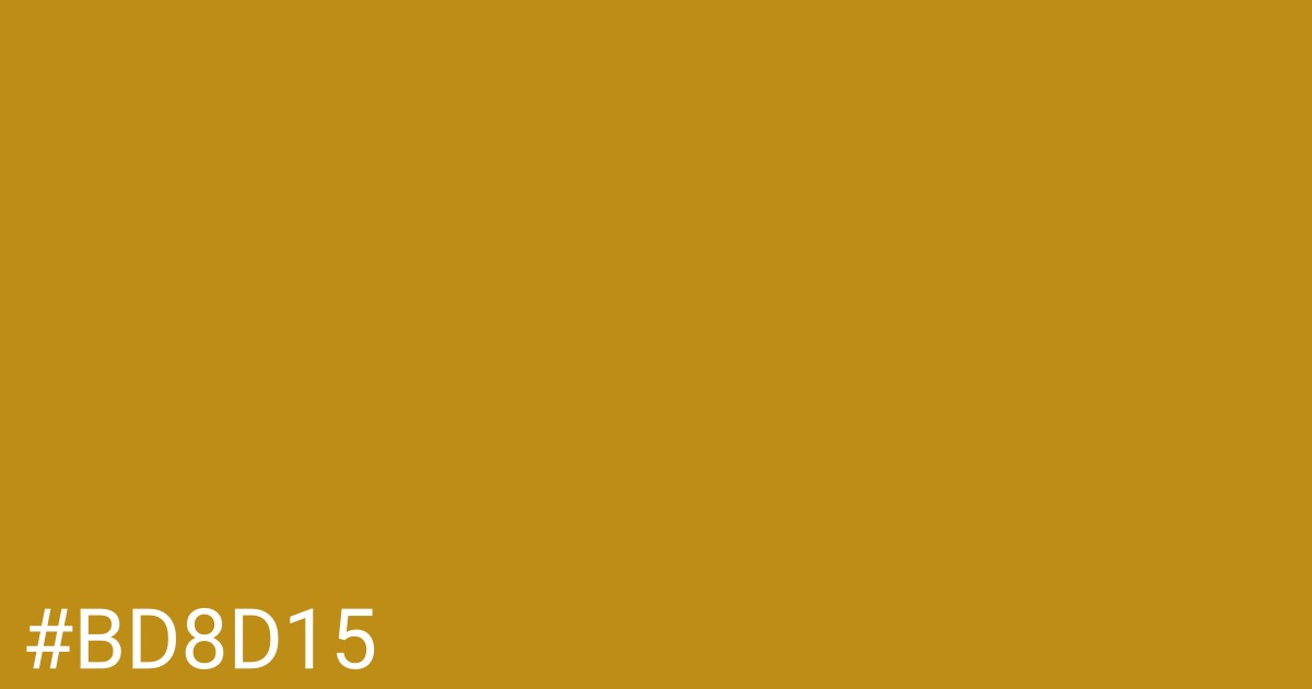 Hex color #bd8d15 graphic