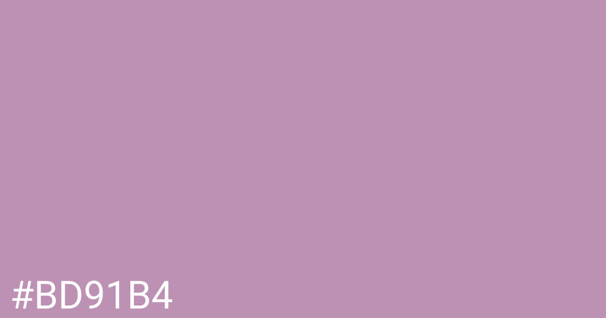 Hex color #bd91b4 graphic