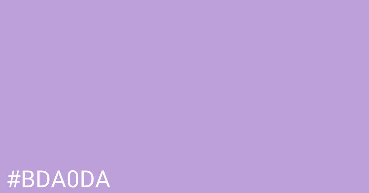 Hex color #bda0da graphic