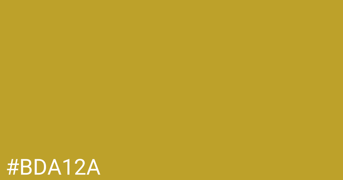 Hex color #bda12a graphic